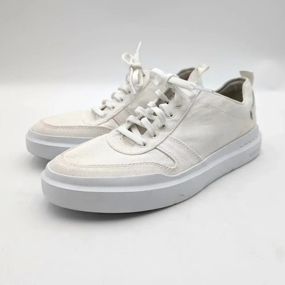 Cole Haan GrandPro Rally Canvas Court Sneaker Men's White Size US7M EU40